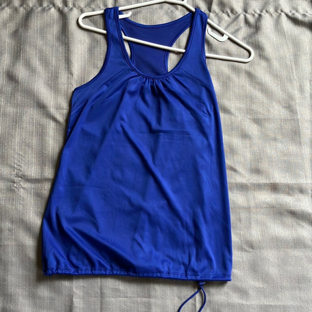 Royal blue fitness shirt